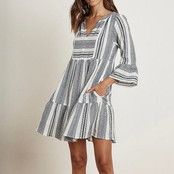 Velvet by Graham & Spencer Dresses & Skirts - Velvet by Graham & Spencer Stripe Mini Dress Size Small